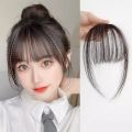 Fake Air Bangs Clip In Synthetic Hair Extension Natural Fake Bangs For Women Hair Styling. 