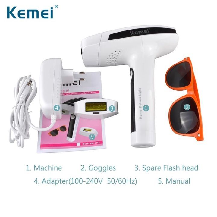 Kemei%20Km-6812%20Laser%20Epilator%20Photon%20Pulsed%20Light%20Painless%20Permanent%20Hair%20Removal%20Device%20Rechargeable%20Depilator%20-%20Image%202