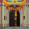 High Quality Long Strands Artificial Marigold Garland​​ Pooja Diwali Fiesta Pooja Wedding Marigold Flower Garlands Reusable Events Decor Pooja Marigold Flowers​​ for Halloween Day of The Dead. 