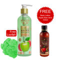 Earthgenix Body Wash Green Apple & GrapeFruit 500ml, (Loofah Free), For Glowing & Nourished Skin. 