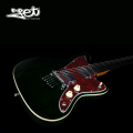 Jet Guitars JJ 350 GR R HH Roasted Maple Jazzmaster Green w/ Gigbag. 