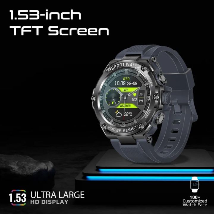 Promate%20XWATCH-R19,%20Fitness%20Tracker,%20Round-Screen%20Bluetooth%205.1%20Smartwatch%20with%201.53%E2%80%9D%20TFT%20Display,%20Speaker,%20E-Card%20Sharing,%2080-Day%20Battery%20and%20IP67%20Sweat%20Resistance%20-%20Image%203