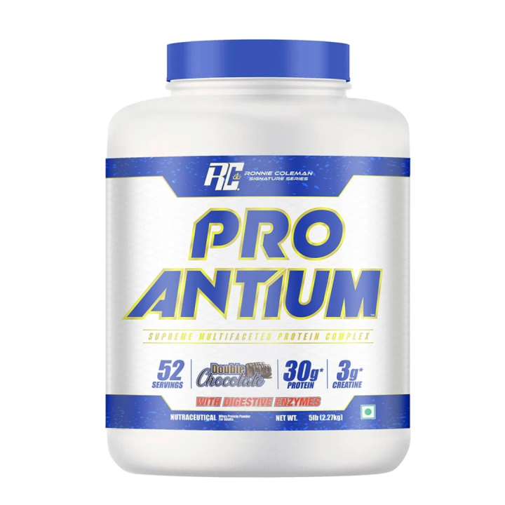Ronnie Coleman PRO Antium Whey Protein 5lbs Chocolate flavor with 30g Protein and 3g Creatine Monohydrate USA Brand
