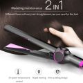 Hair Straightener And Curling Iron 2 in 1 Professional Ceramic Tourmaline Ionic Adjustable Temp With LCD Digital Display For Smooth Curls. 