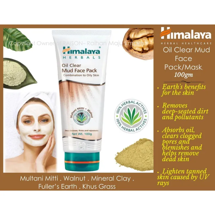 Himalaya%20Oil%20Clear%20Mud%20Face%20Pack%20100g%20Pack%20of%203%20pcs%20-%20Image%203