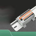 High Quality PTFIX 2.5mm Push-in Terminal Block Connector 2/3/4/5/6/7/8/9/10P Connection with Fixing Hole Wire Merging And Branching Device One In Multiple Out Distribution Block Mount On Din Rail. 