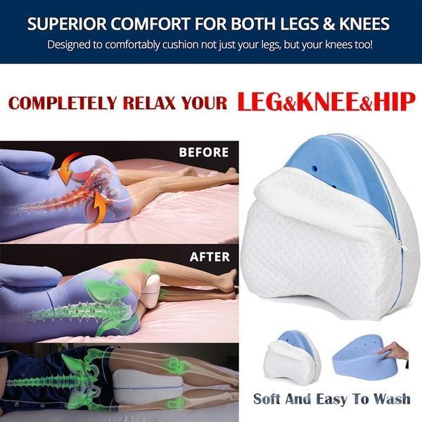 Legacy Leg Pillow For Back Hip Legs Knee Support Sciatic Nerve Pain Relief Leg Pain Pregnancy Hip And Joint Pain Memory Resilience Knee Pillow For Side Sleepers Back Foam Wedge White