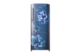 Samsung 192L 4-Star Inverter Direct Cool Single Door Refrigerator with Base Stand Drawer, Camellia Blue Floral Finish, Toughened Glass Shelves, and Chrome Bar Handle (Model: RR20C2722CU/IM). 