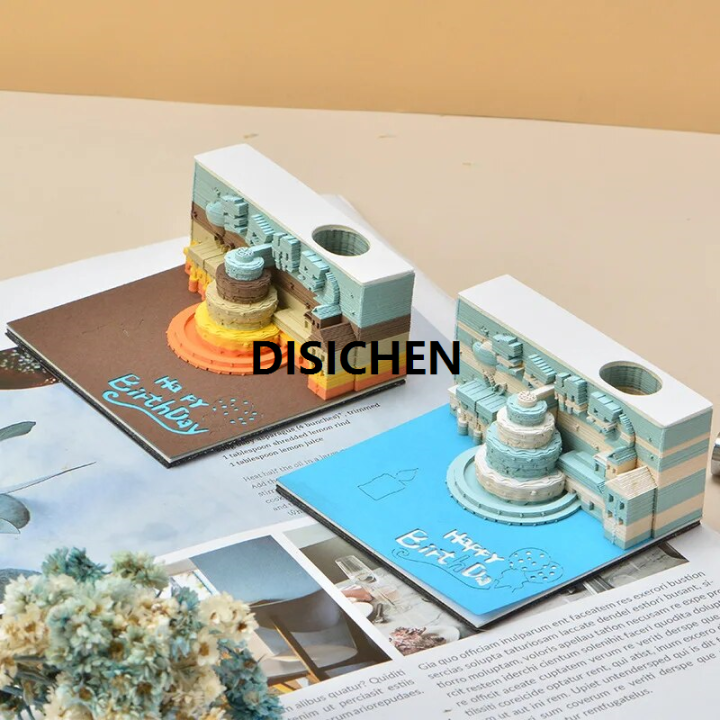 DISICHEN%20Creative%20Multi-function%20Memo%20Pad%20Notepad%203D%20Model%20Castle%20Note%203D%20Art%20Hary%20Custom%20Block%20Note%20Friend%20Gift%20Office%20School%20Tool%202023%20Portable%20-%20Image%204
