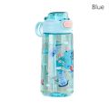 Portable 550ML Water Bottle Leak Proof with Straw Drinking Bottle Anti-fall Cartoon Print Sports Water Bottle for Students. 