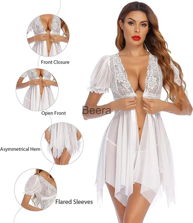 Combo%20Set%20of%20Nightwear%20Babydoll%20Lingerie%20Women's%20Babydoll%20Nightwear%20%20Honeymoon%20Lingerie%20Babydoll%20Lace%20Sleepwear%20Free%20Size%20Black%20and%20White%20Color%20-%20Image%206