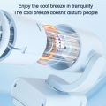 Portable Rechargeable Mini Clip Fan with Clip With Digital Display Hat Clip Fan Rotatable Small Fan for Outdoor Travel. 