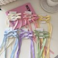 Enacolor 2Pcs Colorful Spring Girly Girl Ribbon Streamer Strap Double Ponytail Headpiece. 