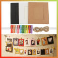 Fancy Wall Hanging Paper Photo Frame With Clips Diy Home Decoration Craft 10 Pcs Frame | Falcha Online Store. 