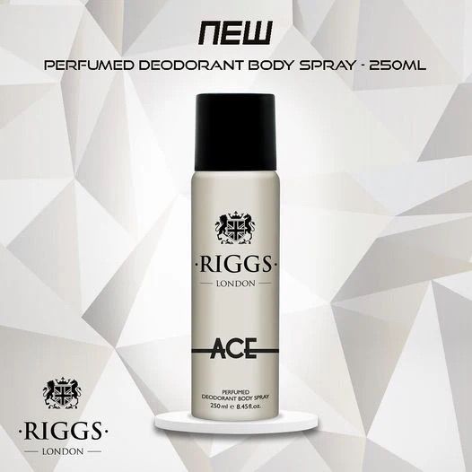 Riggs London Ace Perfumed Deodorant Body Spray 250ml - Made In UK