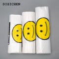 DISICHEN Profesional 50pcs/Lot Supermarket Plastic Bags Transparent Shopping Bag Handle Fruit Food Packaging Carry Out Bags. 
