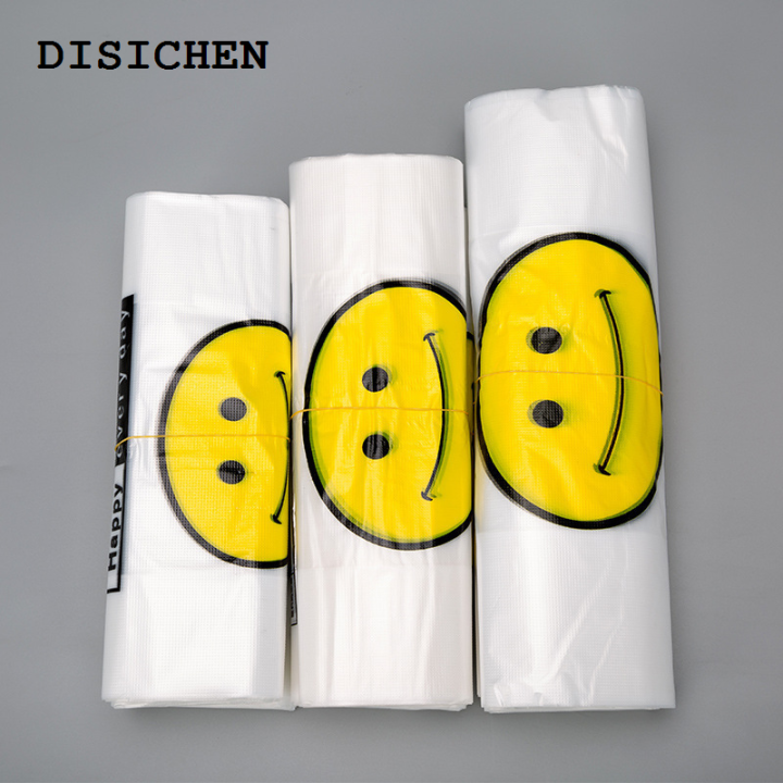 DISICHEN%20Profesional%2050pcs/Lot%20Supermarket%20Plastic%20Bags%20Transparent%20Shopping%20Bag%20Handle%20Fruit%20Food%20Packaging%20Carry%20Out%20Bags%20-%20Image%202