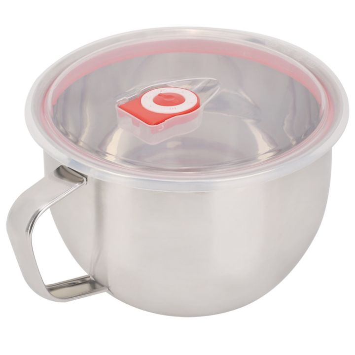 Practical 304 Stainless Steel Noodle Bowl 1300ml Lunch Box Food Storage Container For Camping