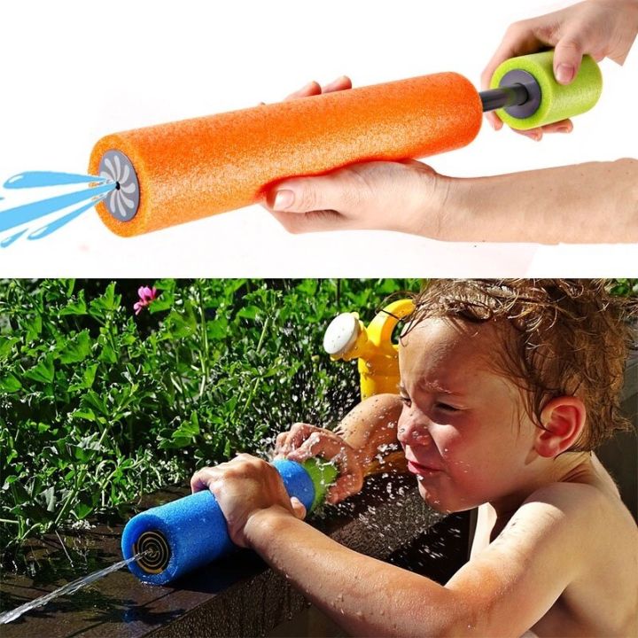 Water Launcher Kids Summer EVA Foam Squirt Beach Toys Spray Water Toy Outdoor Games Toy Gift (Random Color)