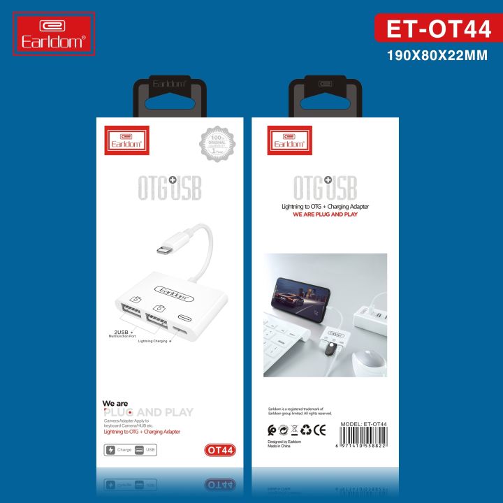 OTG%20Cable,%20%20Earldom%20OT44%20Integrated%20with%202%20USB%20ports%20and%201%20Lightning%20Port(Color%20White)%20-%20Image%203