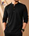Men's Summer Cotton Shirt | Casual 3-Button Placket Shirt for Men | Premium Soft Breathable Cotton | Full Sleeve Multiple Colors. 