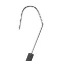 fasdaga Open End Trouser Hangers Slack Hanger with Non-Slip Foam Coated Black 10-Pack. 