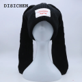 DISICHEN Portable 2023 new Long Ear Hat Skullies Beanie Cute Bunny Hat Rabbit Ears Hats Crochet Knitted Hat For Women Winter Warm Hats Caps. 