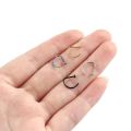 HOT Creative Indian Style Nostril D-type Septum Ring Nostril Titanium Body Jewelry Nose Ring Ear Cartilage Piercings Nose Hoop. 