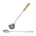 NAMUNY Long Handle Stainless Steel Tea Coffee Spoon with Stainless Steel Kitchen Cake Making Mold. 