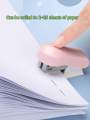 1set Mini Portable Stapler Set, Simple Multifunctional Student Small Stapler And Staple Gun, Office Binder, Suitable For Binding Documents And Stationery. 