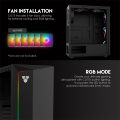 Fantech Cg75 Rgb Middle Tower Case / Pc Case / Pc Casing. 