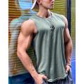Comfort Fit Men's Tank Top Breathable Mesh Lightweight Gym Vest High Quality Speed Dry Sleeveless T-shirt for Summer Wear Basketball Apparel Running Gear Fitness Clothing Male Athletes. 