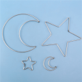 ARELENE 2X Moon Catcher Metal Hoop Rings Circle Macrame for DIY Craft Dream Catcher Making Wall Hanging Decoration. 