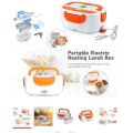 2 in 1 Electric Heated Portable Food Warmer Lunch Box Electric Tiffin Box for Office School Outdoor. 