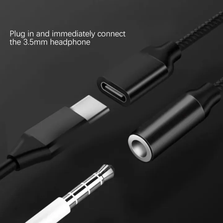 2-In-1%20Type%20C%20to%203.5mm%20Headphone%20and%20Charger%20Adapter%20USB%20C%20to%20Aux%20Audio%20Jack%20Hi-Res%20Dac%20and%20Fast%20Charging%20Cable%20-%20Image%205