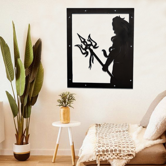 AEROMAX Shiva Wooden Wall Art Decor