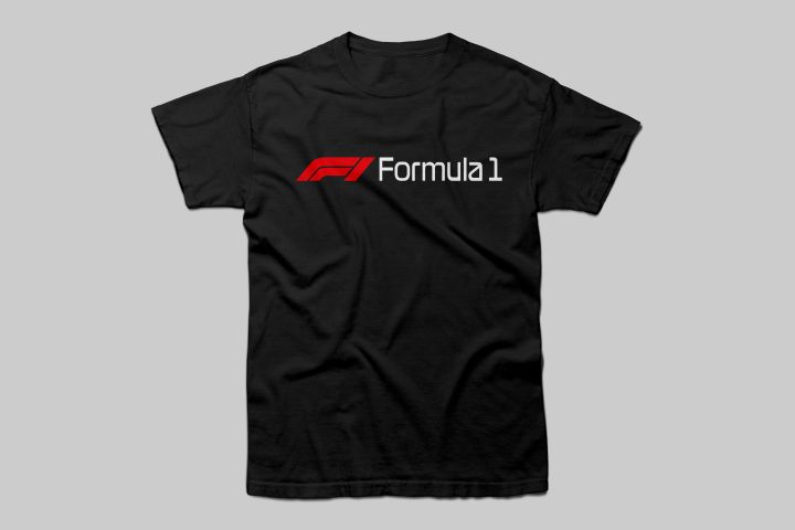 Formula 1 | Printed Black T-Shirt for Men & Women