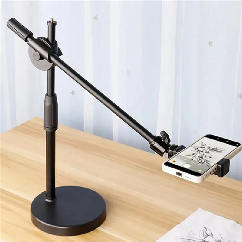 AFAXINRIE Adjustable Phone Tripod, Overhead Phone Mount, Tabletop - View #6