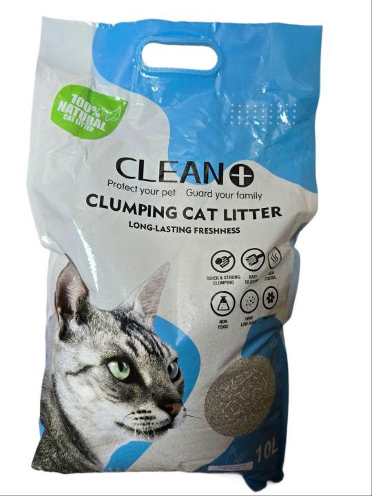 Clean%20Plus%20Clumping%20Cat%20Litter%20Long%20Lasting%20Freshness%2010ltr%20-%20Image%202