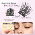 Huangdian Fashion  ETVITE Self-Adhesive False Eyelashes 156pcs Adhesive-Free False Eyelashes Getting Started Easy One Minute Out Mixed Sizes. 