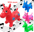 Musical Multi Color Inflatable Rubber Toy Horse Animal Toy for Kids. 