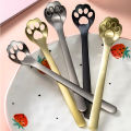 BNproduct Dog Cat Claw Metal Spoon Stainless Steel tea/dessert/ice cream/coffee small Mixing Spoon. 