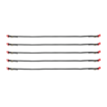 5Pcs RC Car Roof Luggage Rack Rope Decorate Strap,Red. 