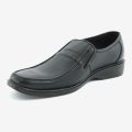 Fashion Men Loafers Black Genuine Leather Slip-On Men's Dress Shoes Wedding Party Formal Suit Shoe Men(074). 