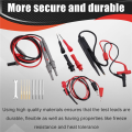Multimeter Test Leads Kit Replaceable Multimeter Test Probe Wire Professional Electrical Testing Set. 