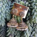 Gold Toned  Earrings / Jumka /Pinjada jhumka / For Wedding Ethnic. 