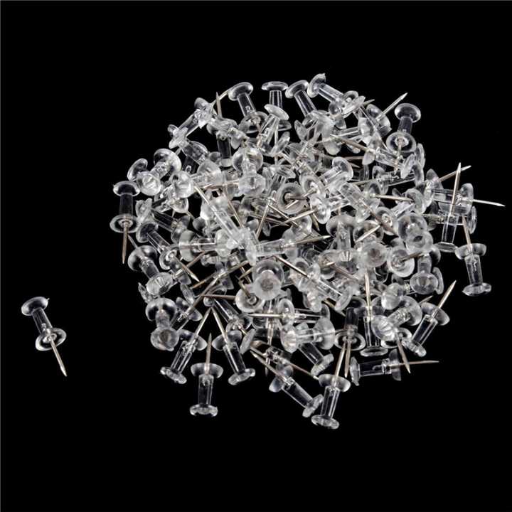 fasdaga%20300%20Pcs%20Push%20Pin%20Thumb%20Clear%20Color%203/8inch%20Drawing%20Cork%20Board%20Office%20Pushpin%20-%20Image%207