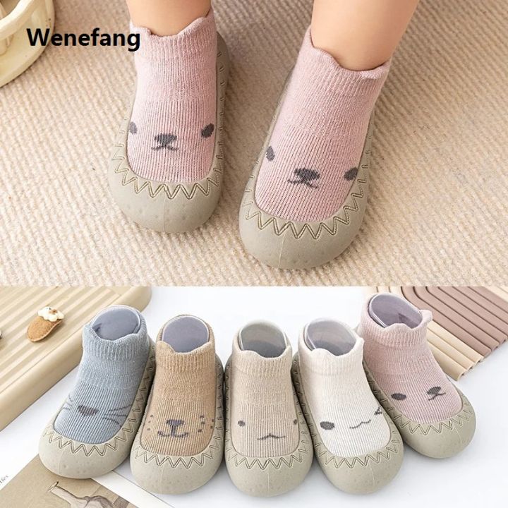 Wenefang%20Baby%20Socks%20Shoes%20Infant%20Cute%20Cartoon%20Kids%20Boy%20Shoes%20Soft%20Rubber%20Sole%20Luxury%20Child%20Floor%20Sneaker%20BeBe%20Booties%20Toddler%20Girls%20First%20Walker%20-%20Image%203