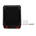 1 Pcs 120mm Aluminum Computer Radiator Water Cooler Cooling & 1Pcs M2/6.56Ft 9.5X12.7mm Transparent Pvc Pipe Tube. 