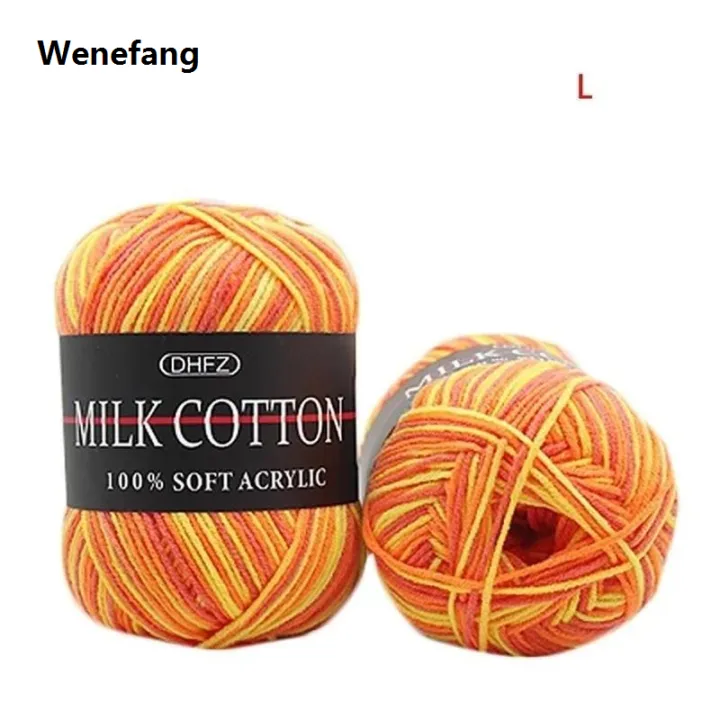 Wenefang%20Mixed%20Colour%2050g%20Knitting%20Yarn%20Knitting%20Tool%20Cotton%20Profesional%20Yarn%20Crochet%20Milk%20Soft%20Baby%20Cotton%20Wool%20Yarn%20-%20Image%205